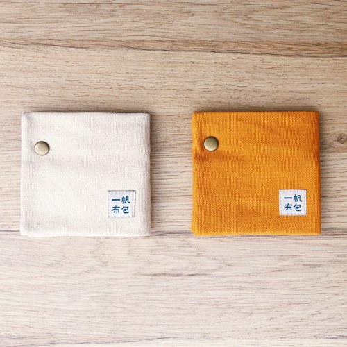 【一帆布包】帆布薄型小銭入れ付き二つ折り財布、お得なバレンタインセット