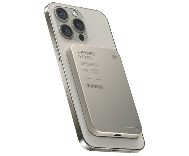 Momax 1-Power Q.Pass 5000mAh Qi2 マグネット式パワーバンク
