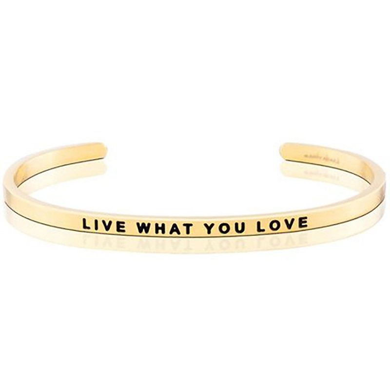 Mantraband -  LIVE WHAT YOU LOVE  追逐所愛 - Bracelets - Other Metals Multicolor