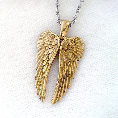 Vigmarr Angel Wings.Angel Wings Pendant.Guardian Angel Charm.Gifts For Her.Wing Pendant.