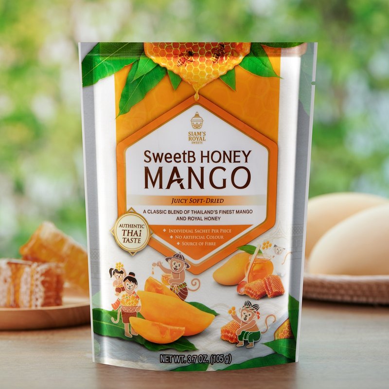 泰國蜂蜜芒果乾105克 - 蛋捲/餡餅/零食 - 塑膠 金色