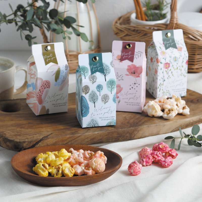 2024 wedding recommended Nordic style milk box popcorn MILKY PACK (popcorn) / minimum five - ขนมคบเคี้ยว - วัสดุอื่นๆ หลากหลายสี