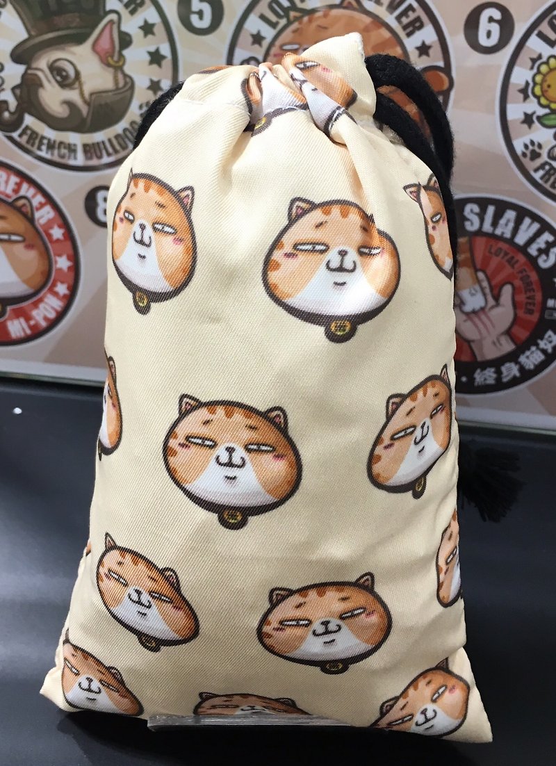 ※Isshin ※Cat Mixiang Series Small Bundle Pocket【Mixiang】 - กระเป๋าเครื่องสำอาง - ผ้าไหม หลากหลายสี