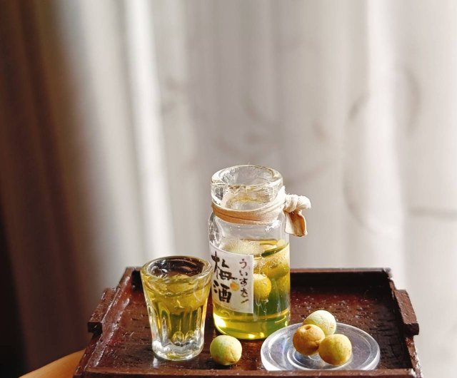 梅梅ドリンク モルト 梅酒 ガラス瓶 ポケット 手作り ミニ食品