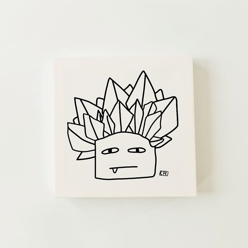 無框畫│水晶男孩 ( 童趣 怪奇 canvas print ) - 海報/掛畫/掛布 - 木頭 