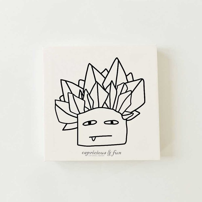 Crystal Boy│Frameless Canvas Print - Posters - Wood 