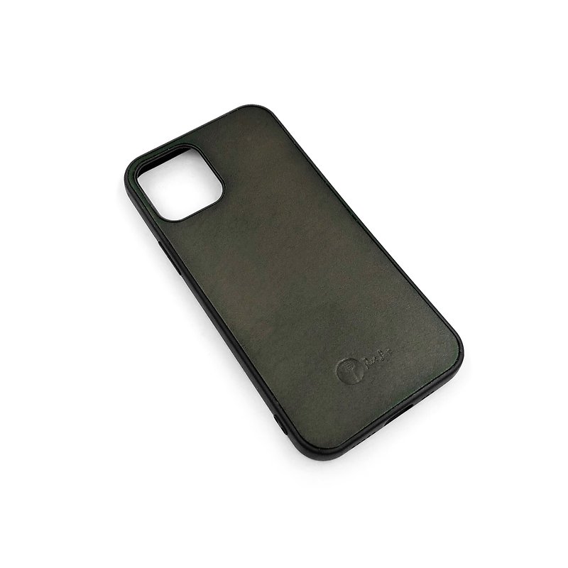手工植鞣皮革-iPhone 12/12 Pro 手機殼 - 手機殼/手機套 - 真皮 紅色