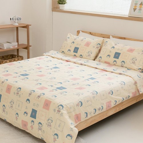 ちびまる子 綿100% 寝具 毎日兼用 掛け布団カバー 薄手掛け布団