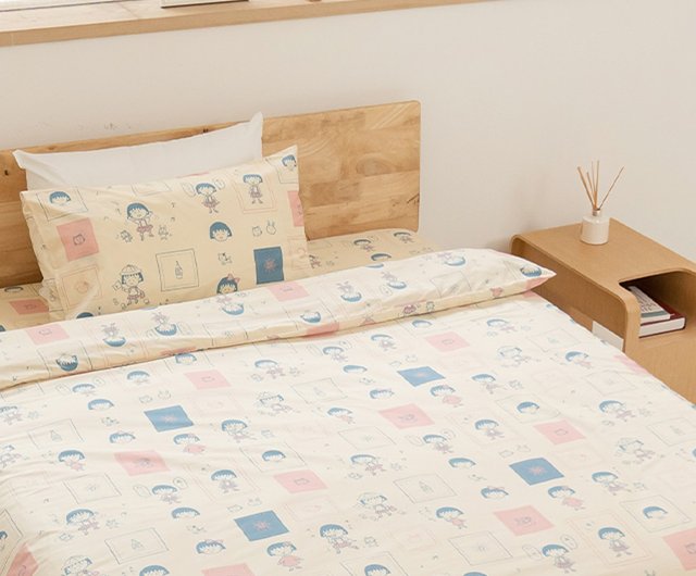 ちびまる子 綿100% 寝具 毎日兼用 掛け布団カバー 薄手掛け布団カバー