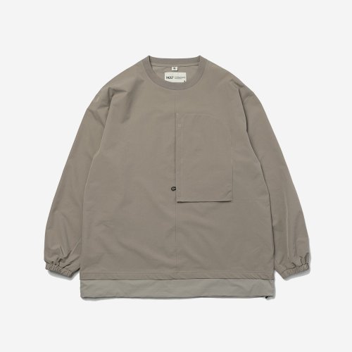 Double Layer Hem Sweat クルーネックのレイヤードヘムスウェット