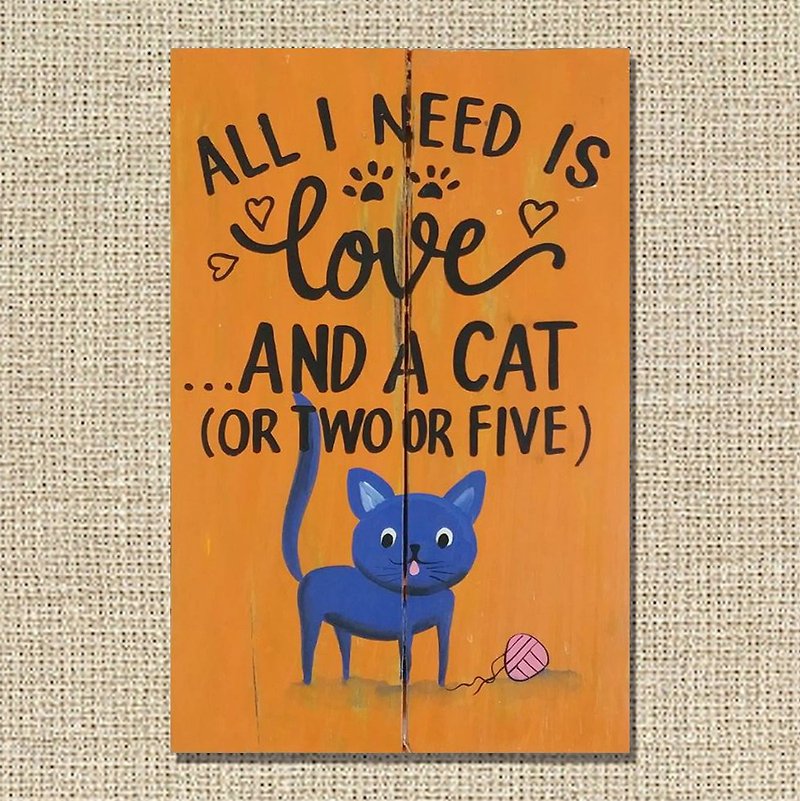 Three Cats Small Woodblock Prints-Directly Print Non-print - Posters - Wood 