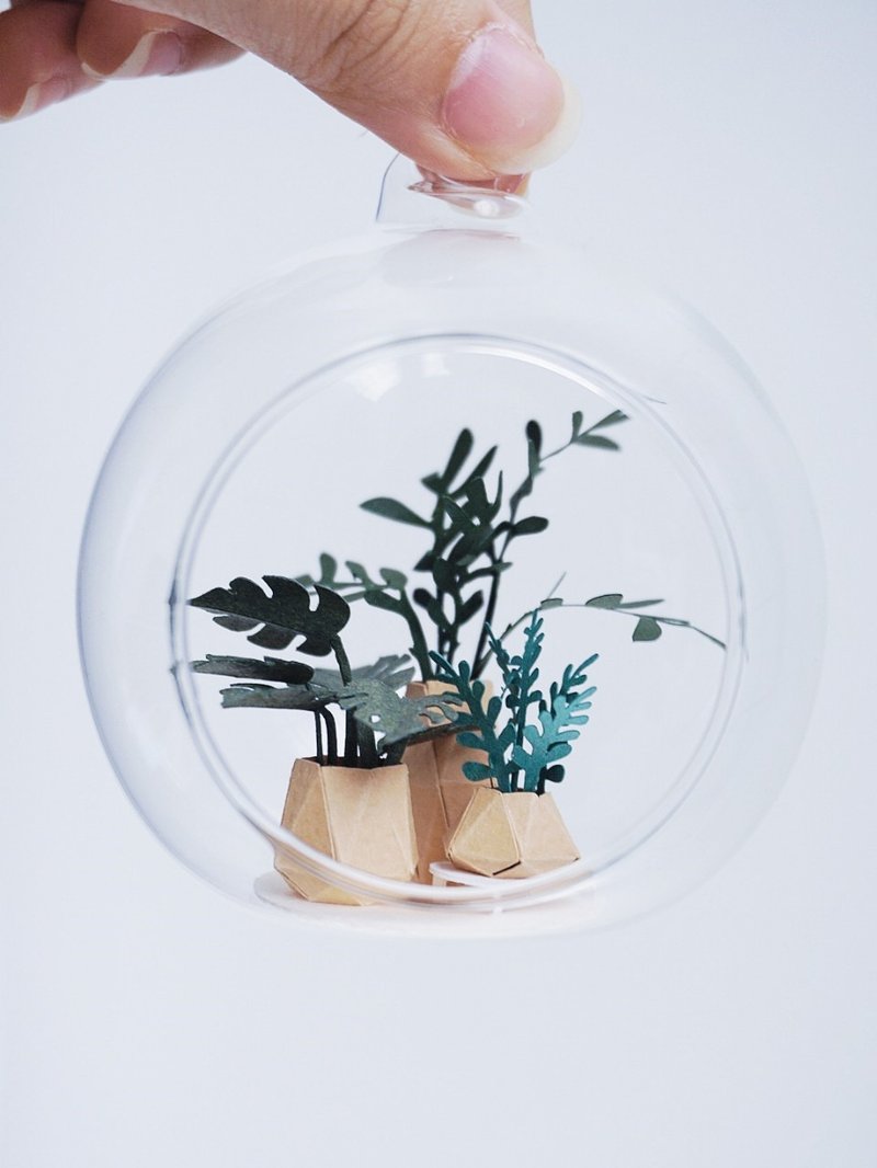 Paper Miniature set of plats pots - Plants - Paper Green