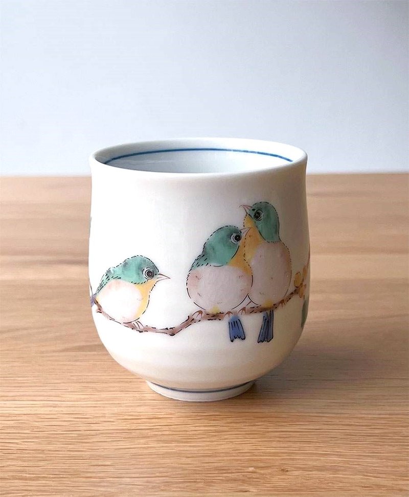 Japanese White-Eye Teacup - จานและถาด - ดินเผา ขาว