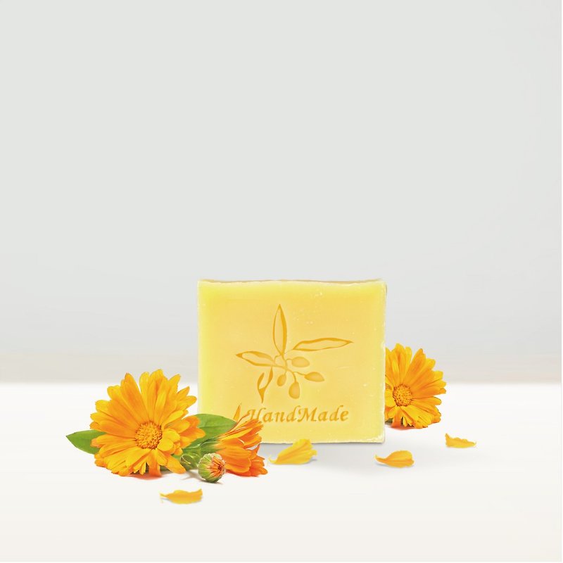 Calendula Soap- handmade soap suitable for oily skin - Soap - Plants & Flowers Yellow
