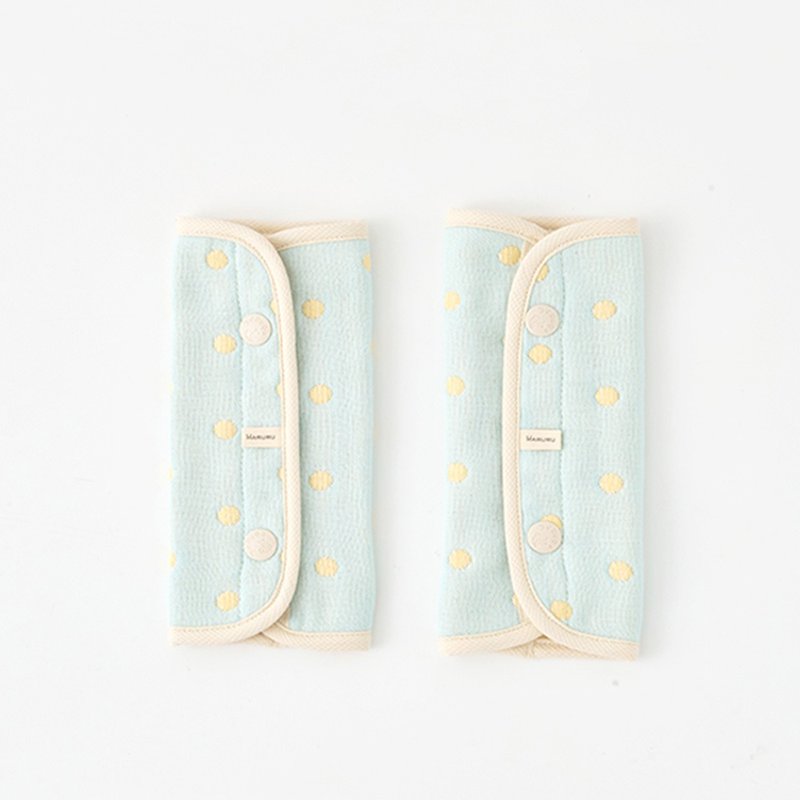 六層紗揹帶口水巾 青檸 - 圍兜/口水巾 - 其他材質 藍色