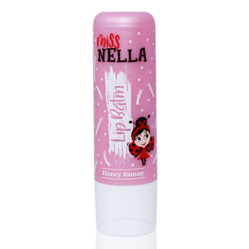 英國 Miss Nella 兒童水性無毒指甲油 英國【Miss NELLA】兒童水性胖胖款護唇膏-蜜糖裸粉