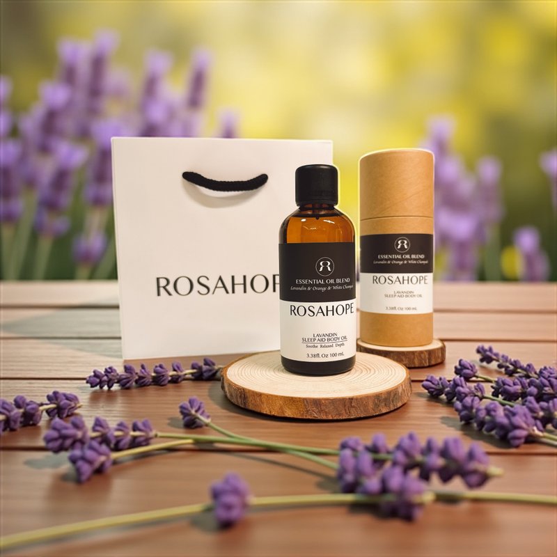 瑰荷希【無憂薰衣草晚安身體油】精油按摩 深度放鬆 晚安香香 - 身體乳/按摩油 - 精油 白色