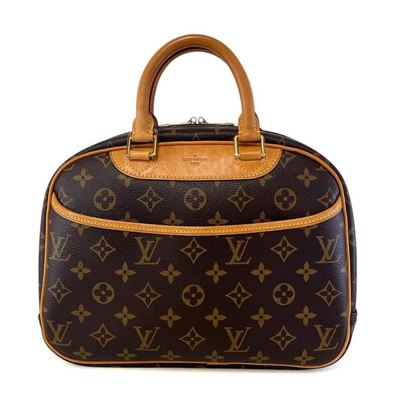 本物 Louis Vuitton ルイヴィトン トゥルーヴィル モノグラム ハンドバッグ M42228 美品 中古 - 手提包/手提袋 - 其他材質 咖啡色