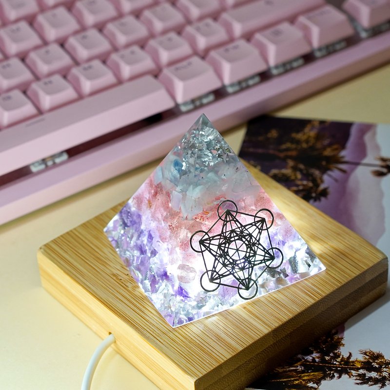 [Knowing people is better than literacy] Aquamarine • Strawberry Crystal • Amethyst Energy Tower - Items for Display - Gemstone Purple