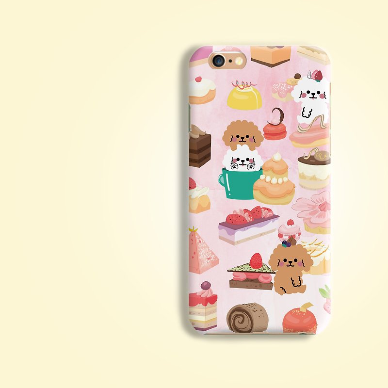 Watercolor background Cotton Candy Brown Toy Poodle Teacup Poodle Dog Puppy Clear Matt finishes rigid hard Phone Case Cover iphone X 5 5S SE 6 6S 7+ 8 Plus Samsung Galaxy S6 S7 edge S8 S8+ Note 5 8 J7 HTC LG V10 V20 XA Ultra - เคส/ซองมือถือ - พลาสติก 