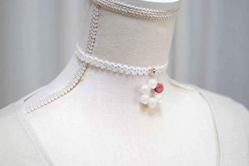 樹脂藝術 方形吊墜・夜色深處 - 項鍊 - 樹脂 紅色