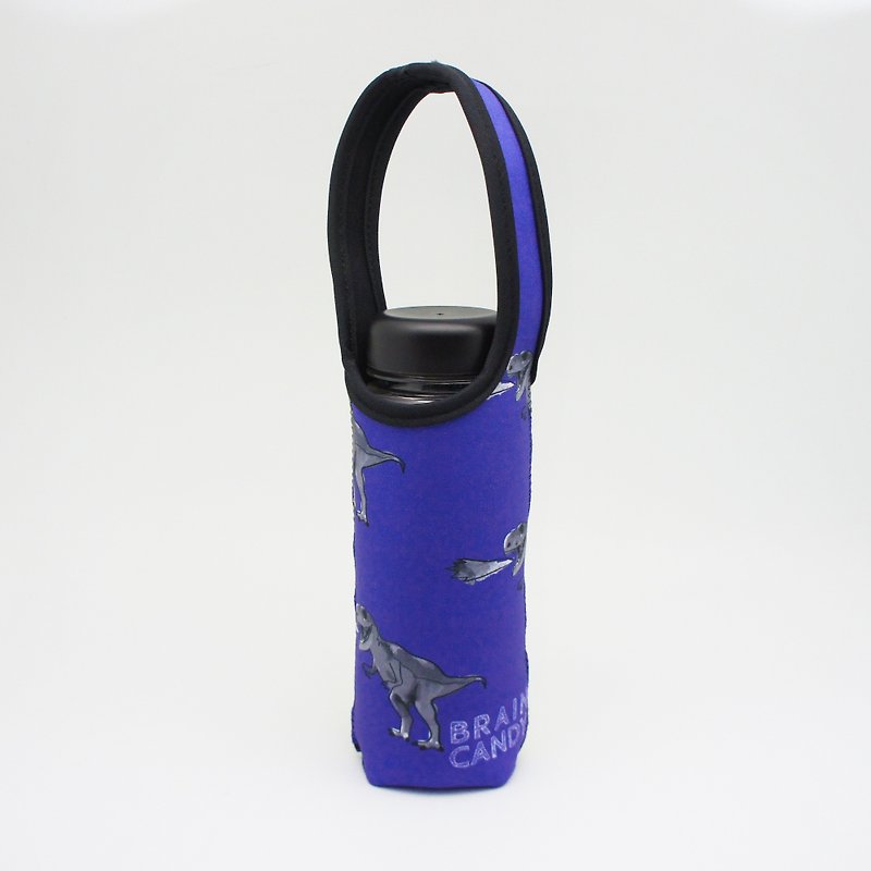 BLR 提把 保溫瓶套 BRAIN CANDY 聯名款 紫暴龍 水壺袋 TC33 - 杯袋/飲料提袋 - 聚酯纖維 藍色