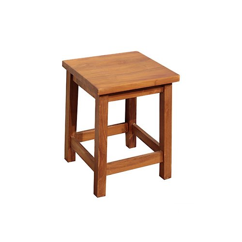 吉迪市 JatiLiving 【吉迪市100%全柚木家具】ETCH011 柚木原木方板凳 椅凳 椅子 洗