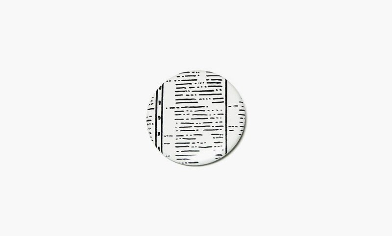 NORITAKE - NEWSLESS PAPER (TV) Badge - 襟章/徽章 - 其他金屬 白色