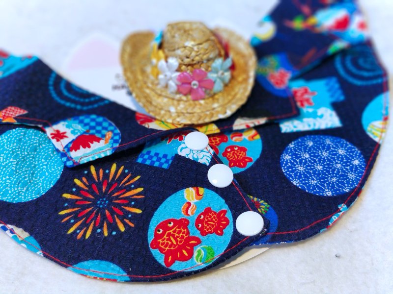 Summer Aloha 夏老威恤衫造型頸飾 寵物 貓犬 狗狗 頸項 collar - 寵物衣服 - 棉．麻 紅色