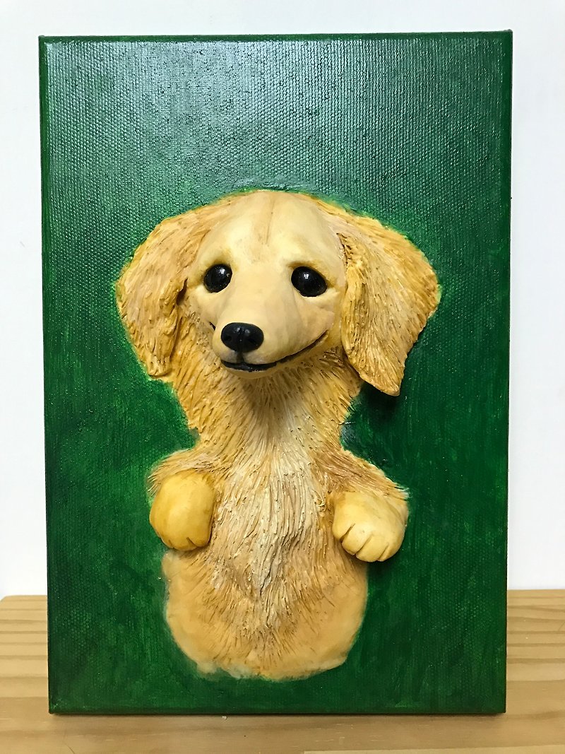 Spot long-haired dachshund, zebra and dog, original three-dimensional portraits of pets, single dolls, custom-made cat dolls, dog dolls, customized paintings - Posters - Paper 
