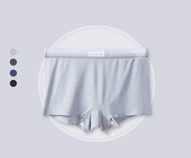 Calm gray modal underwear (neutral underwear/flat pants/girls underwear/breathable/medium  and low waist underwear) - Shop aurastro Women's Underwear - Pinkoi
