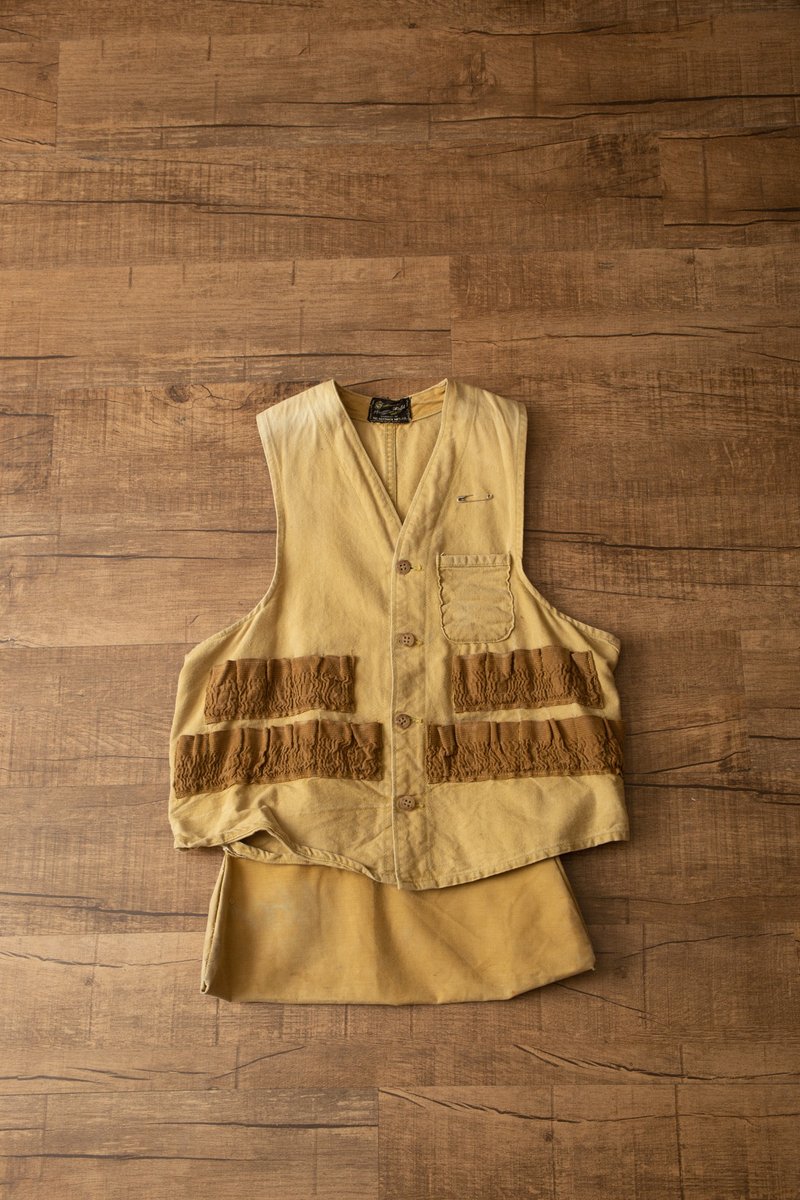 Vintage Hunting Vest 獵裝背心【初戀販賣所】 - 男背心 - 棉．麻 