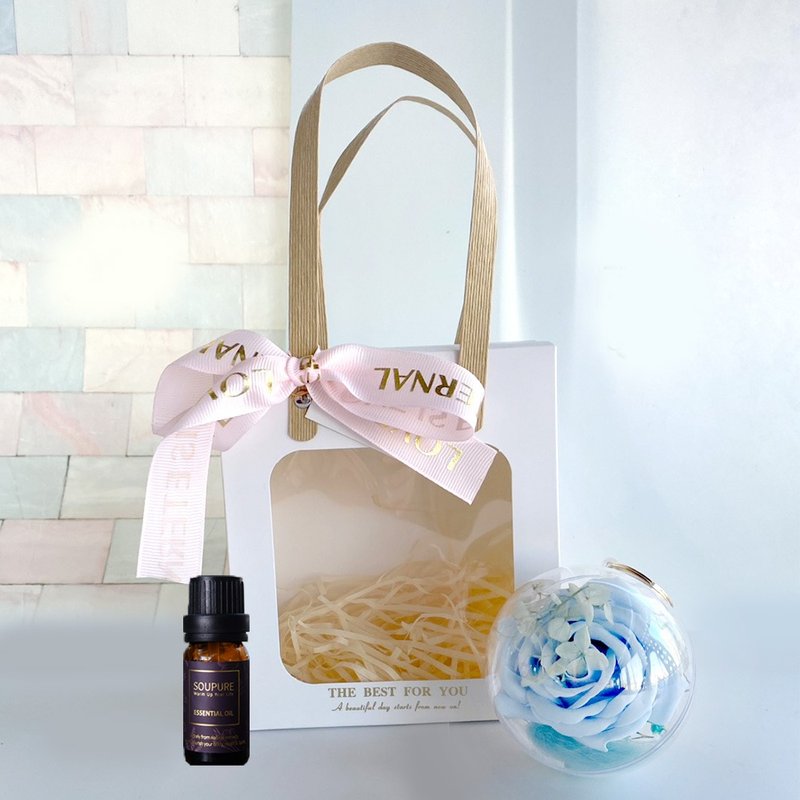 [soupure溯璞家品] Aromatic Bobble + 10ml Essential Oil Gift Set (Choose Your Scent) - Elegant White - น้ำหอม - น้ำมันหอม สีนำ้ตาล