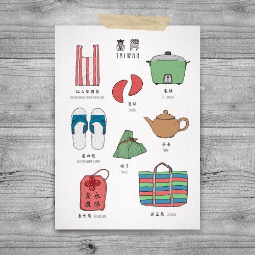 尼森設計 Nisan Design 臺灣意象 明信片 – 特色文化