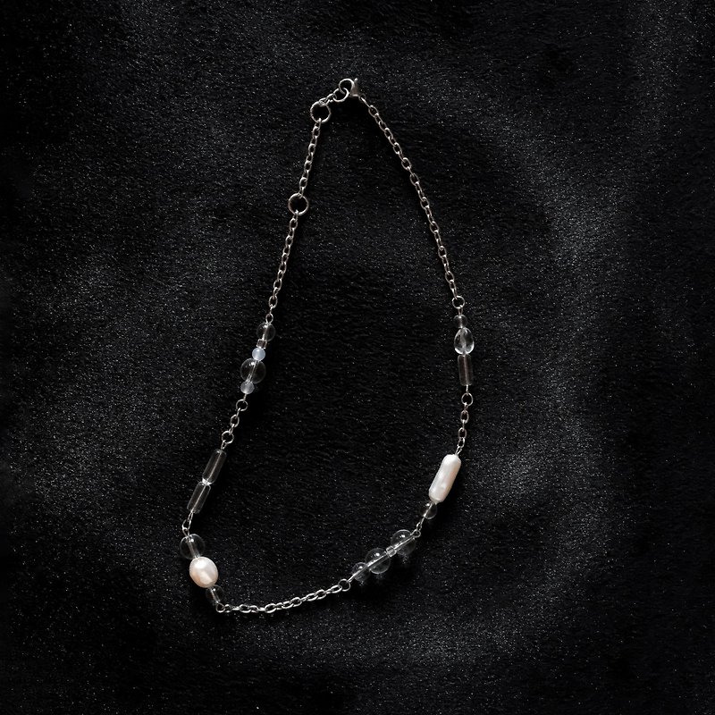 Freshwater Pearl Chain Necklace - Necklaces - Pearl 