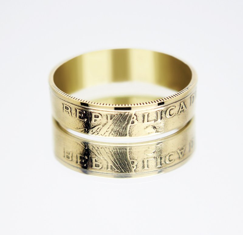 Chile Coin Ring 10 pesos 1981-1990, coin ring for men,  coin ring for woman - แหวนทั่วไป - โลหะ 