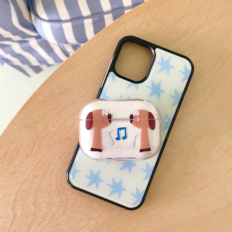 PUPPY AirPods Case - 耳機/藍牙耳機 - 塑膠 咖啡色