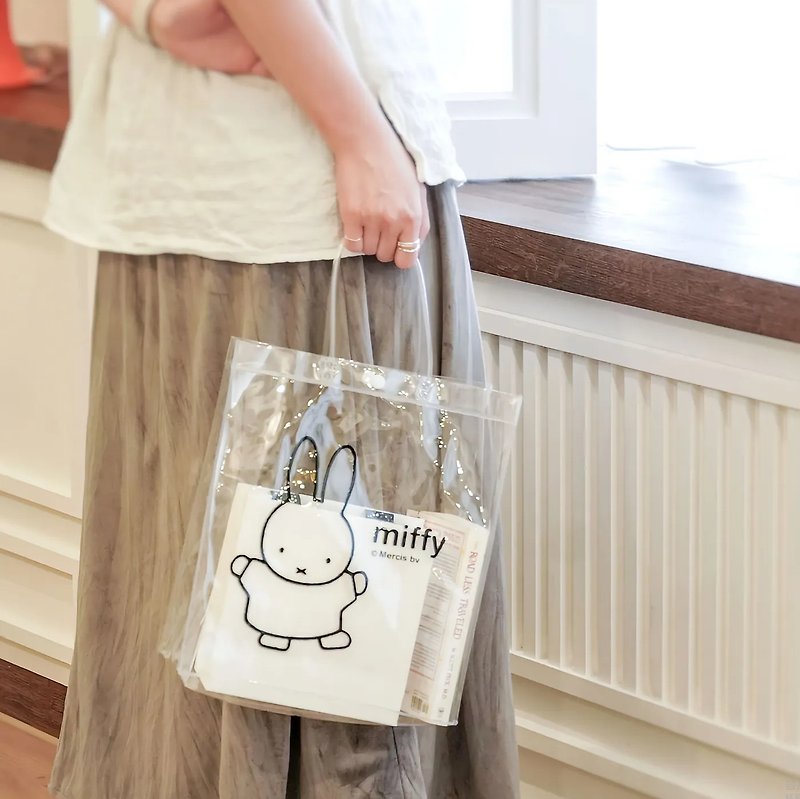 MIFFY授權 -米飛兔透明提袋(小) - 手提包/手提袋 - 塑膠 透明