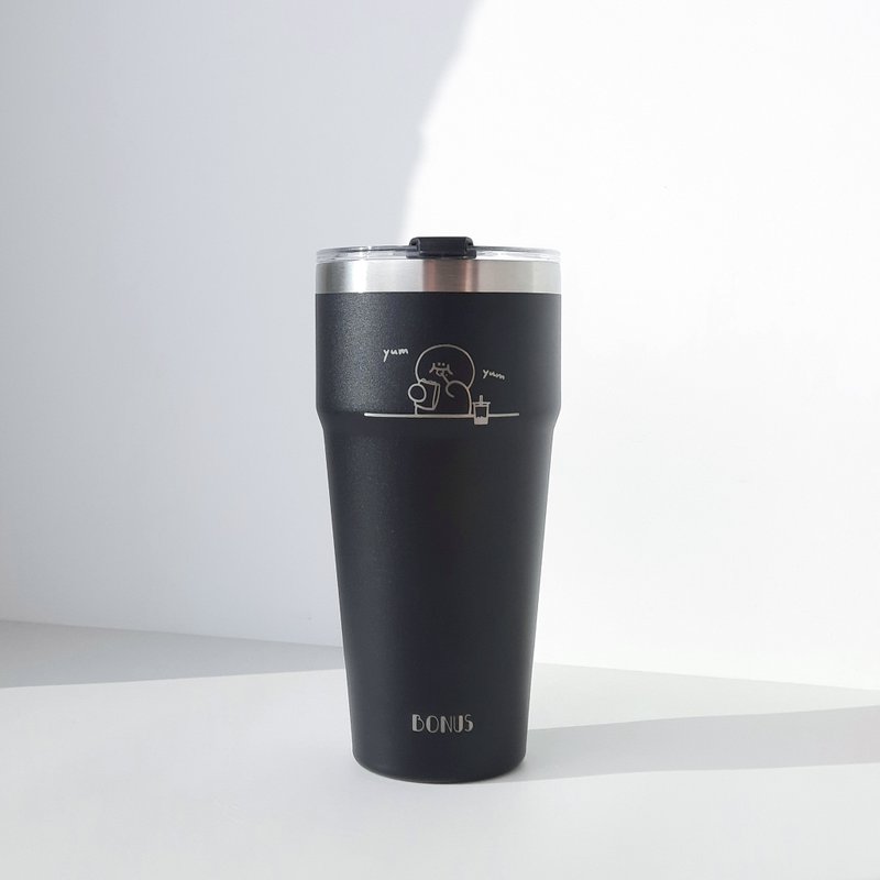 Foodie H Zai Thermos Tumbler 750ml - Chichihei - Vacuum Flasks - Stainless Steel Black