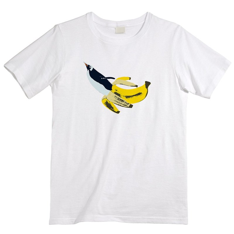 Tシャツ / slip penguin - 男 T 恤 - 棉．麻 白色