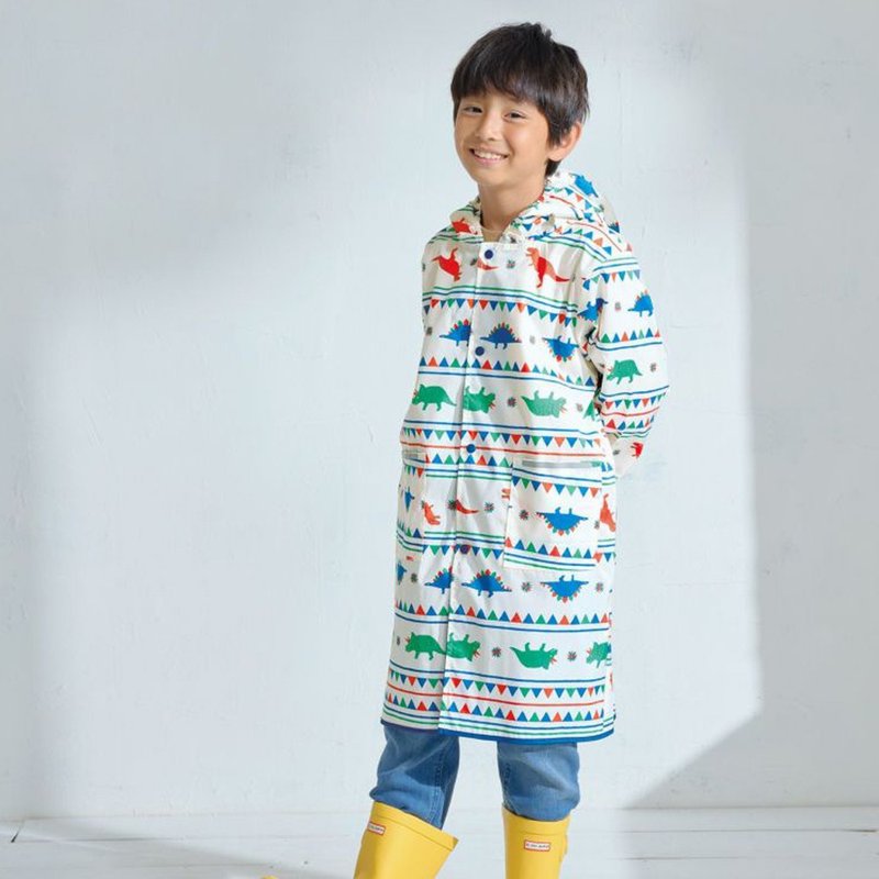 WPC Color Pattern‧Kids Raincoat (with Rain Bag) - Dinosaur - Umbrellas & Rain Gear - Waterproof Material Multicolor