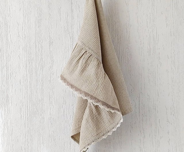 Dish towels cotton set, Kitchen towel with loop, Organic hand towel - Shop  Daloni Towels - Pinkoi