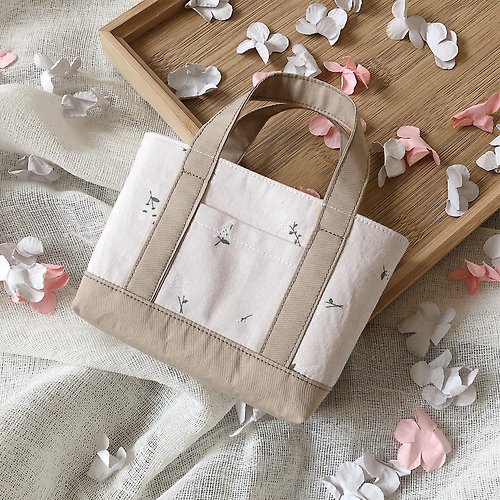 FUJI -Handmade- Mini mini tote bag (pink) ミニミニトートバッグ お部屋のインテリアにも