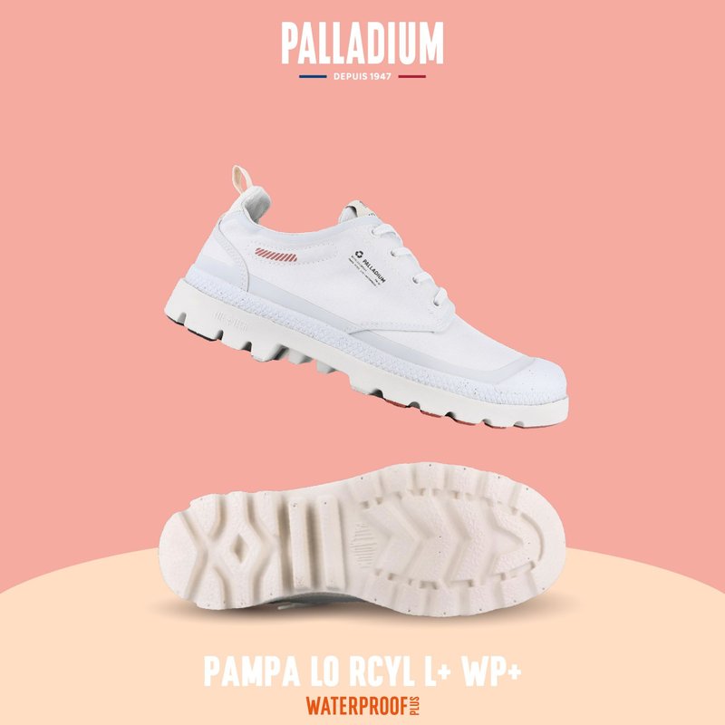 PALLADIUM 防水升級潮流橘標低筒防水鞋 白 79145 - 雨鞋/防水鞋 - 其他材質 多色