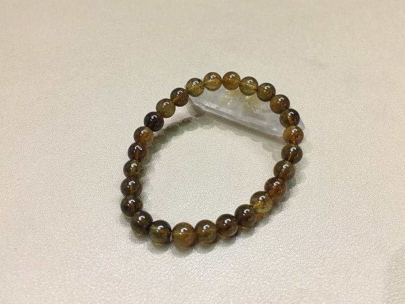 黃碧璽手錬 7mm - 改善人際關係 增強人緣 - 手鍊/手環 - 水晶 