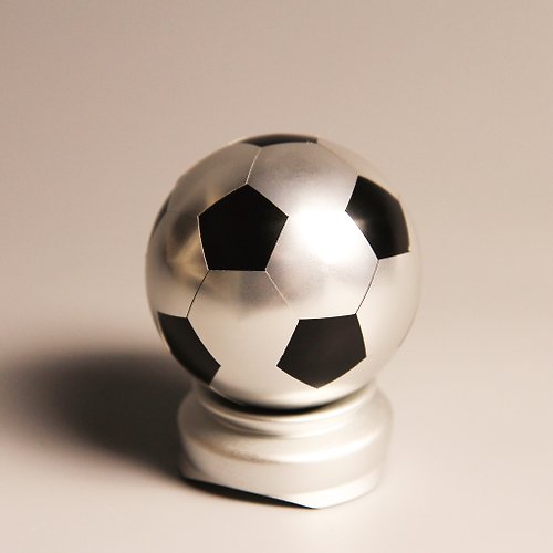 Metal Arts 【航太邊角料再造】金屬足球魯班-球體拼圖-鋁合金款(32塊組件)
