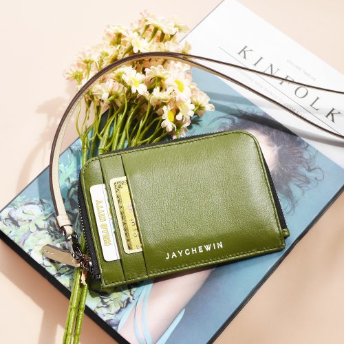JAYCHEWIN 泰國包 錢包短夾 錢包 綠色長夾 Flat Wallet 薄皮夾 / Olive Green