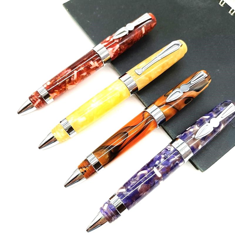 貴重な樹脂のユニークなパターンのボールペン パーカー ユニバーサル リフィル ペン箱付き タイガー クレーン - 油性・ゲルインクボールペン - その他の素材 