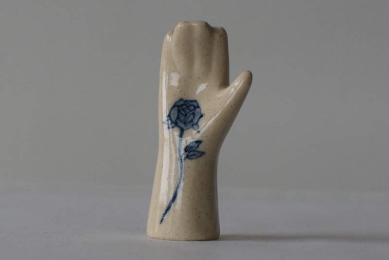 Ceramic Art Hand1 Painting B - Items for Display - Pottery 