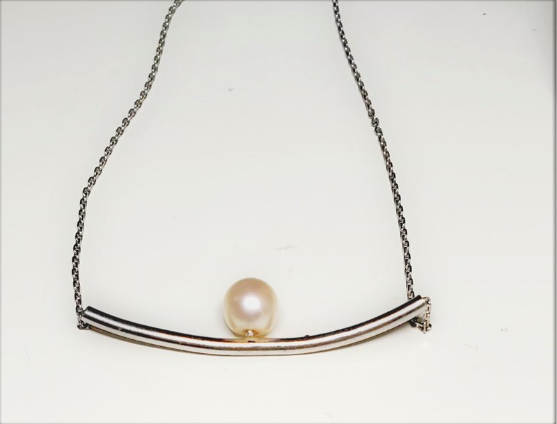 Pearl pendant silver necklace - Necklaces - Pearl 